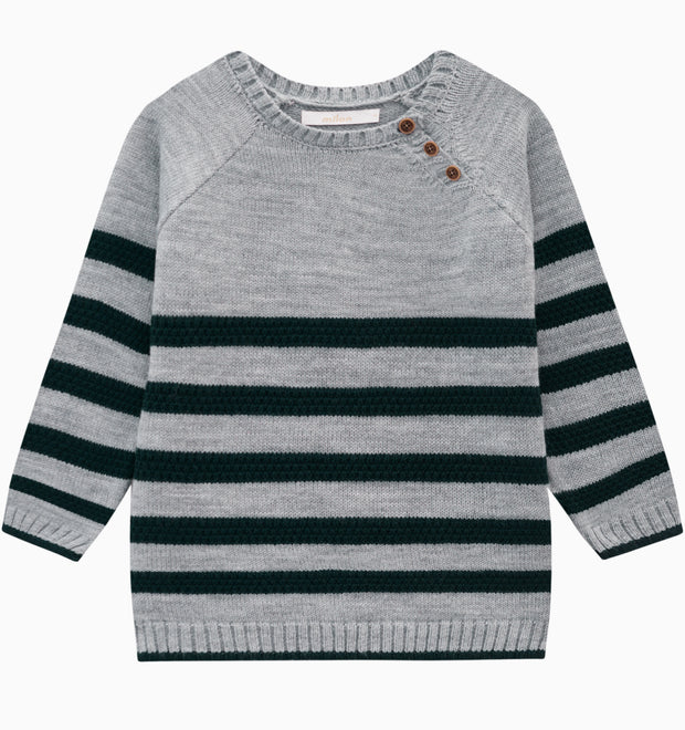 Gray and Navy stripe sweater