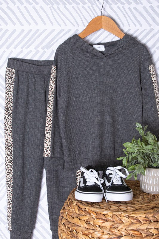 Leopard Hoodie and Jogger set
