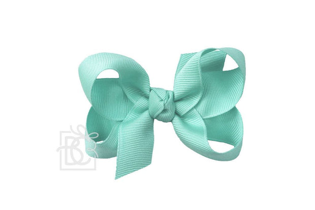 3.5" MED Bow w Knot on Alligator Clip