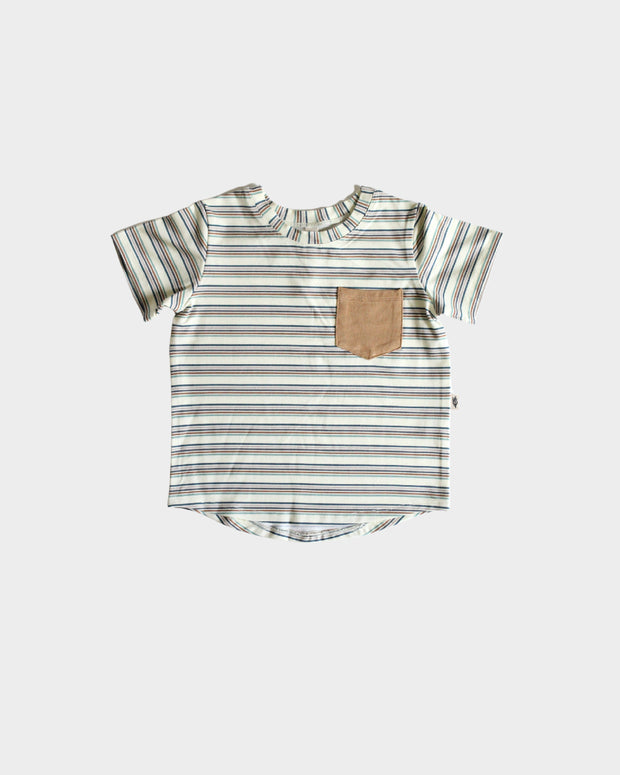Pocket Tee Vintage Stripe Baby Sprouts