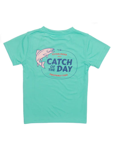 LD Performance SS Tee Catch Of The Day Soft Green
