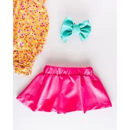 Macee Mini Skater Skirt - Hot Pink