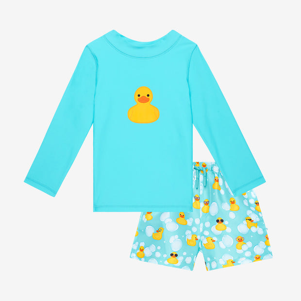 Ducky - Swim Trunks & Rash Guard T-Shirt Set