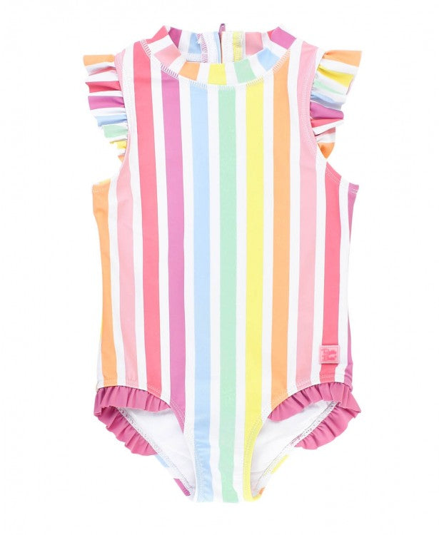 Rainbow Dream Stripe Flutter One Piece