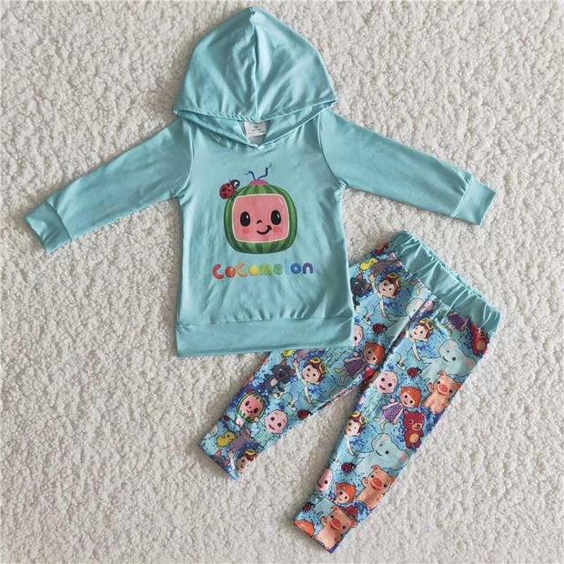 Cocomelon Inspired Hoodie & Pant Set
