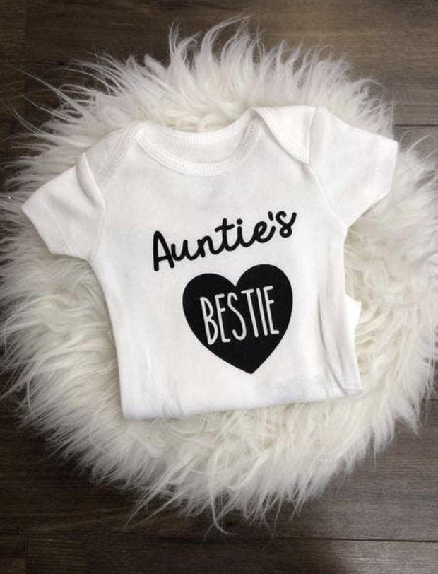 Auntie's Bestie Infant Bodysuit - Wildflower Children's Boutique