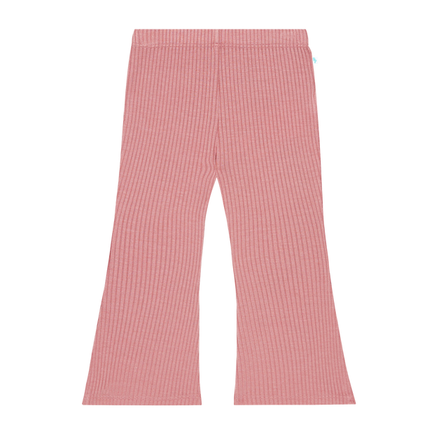 Solid Ribbed- Dusty Rose- Bell Bottoms- Posh Peanut
