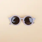 Sunglasses-Circle Frame-Solid color