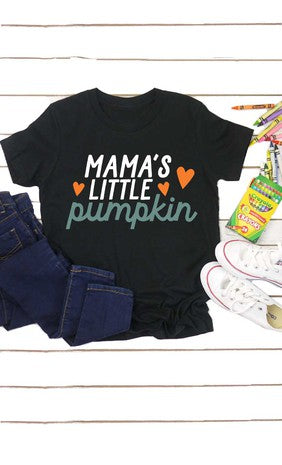 Black Mamas Little Pumpkin Heart Kids Graphic Tee - Wildflower Children's Boutique