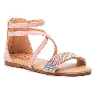 Blush strap sandals - Wildflower Children's Boutique