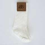 Pepper Knee-High Cable Knit Socks